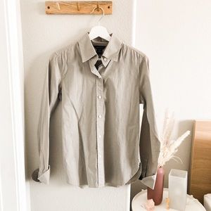 Structured Grey Collard Long Sleeve